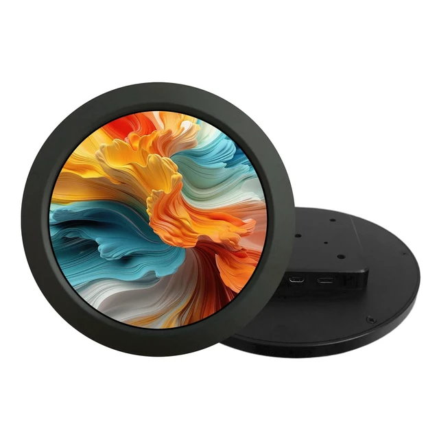 Alt view image 3 of 6 - 4'' Round Screen Display Circle LCD 720x720,Black Supports Mini H/D Input,for PC Case Data Monitoring,Car Dashboard,Gaming Mods