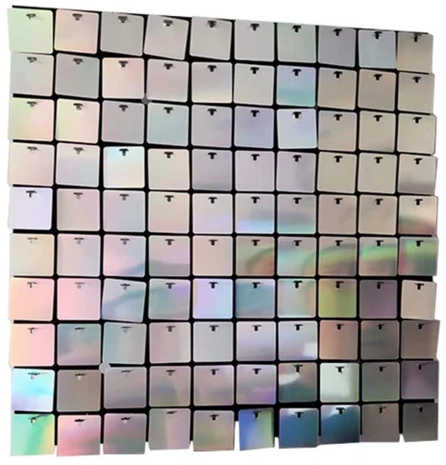 Main image of 24 Sequin Panels for Shimmer Wall - New Interlocking Design Shimmer Wall, Party Backdrop, Events, and Advertising Signs (Iridescent)