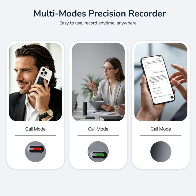 Alt view image 2 of 7 - Note Pro AI Voice Recorder, AI Meeting Recorder and Note Taker Digital Voice Recorder, App Control Digital Video Recorder, Support 126 Languages & Ultra-Slim for Meetings, Calls, Lectures