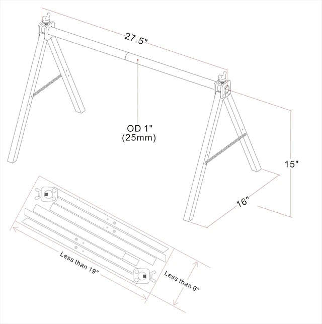 Alt view image 2 of 5 - Foldable Cable & Wire Spool Rack