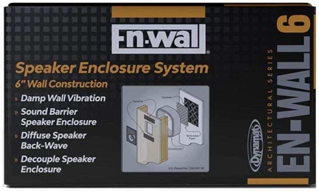 Main image of En-Wall Speaker Enclosure System Reduces Vibration & Projects Clearer Sound into Your Room Easy Install for 6 Inch Walls Made in USA