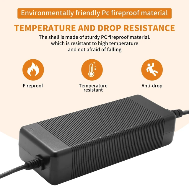 Alt view image 3 of 6 - 19.5V 10.26A AC DC Power Supply Cord, Compatible with Sony LCD TV, Multi-Voltage Universal Wall Power Cable for Home Indoor Use