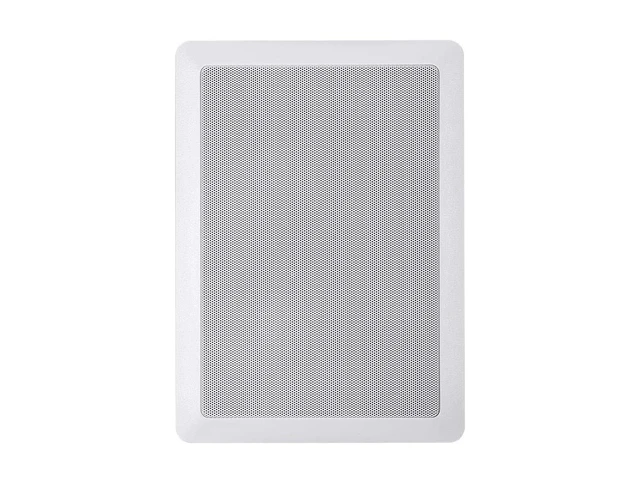 Alt view image 2 of 6 - 2-Way Polypropylene In-Wall Speakers - 6.5 Inch (Pair) With Paintable Grille - Aria Series,White