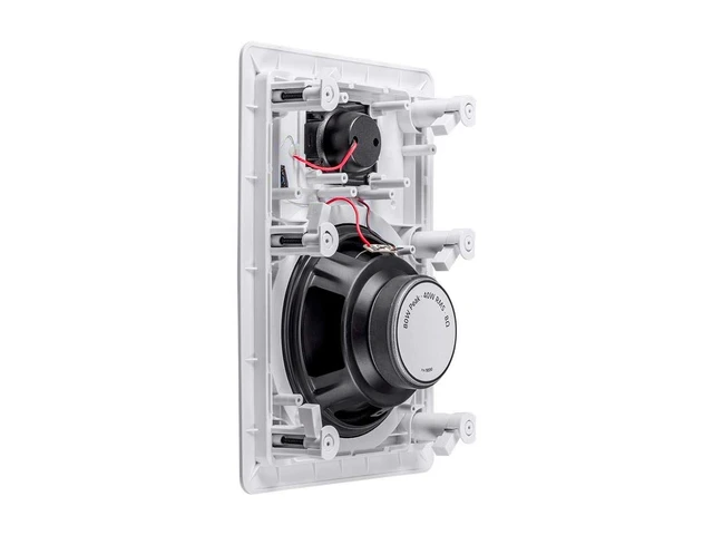 Alt view image 3 of 6 - 2-Way Polypropylene In-Wall Speakers - 6.5 Inch (Pair) With Paintable Grille - Aria Series,White