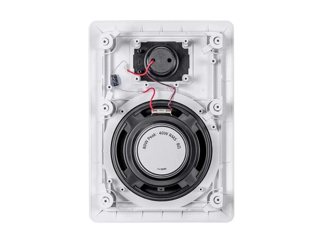 Alt view image 4 of 6 - 2-Way Polypropylene In-Wall Speakers - 6.5 Inch (Pair) With Paintable Grille - Aria Series,White
