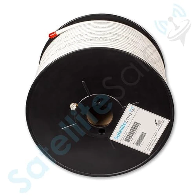 Alt view image 2 of 5 - RG-6 Trishield NEC 820 CATV HFC Coaxial Cable PVC White 500 feet