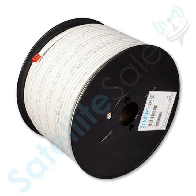 Alt view image 3 of 5 - RG-6 Trishield NEC 820 CATV HFC Coaxial Cable PVC White 500 feet