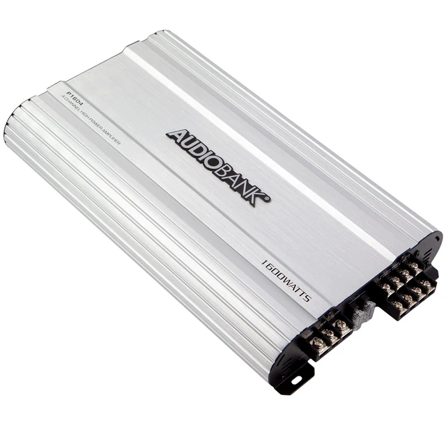 Alt view image 2 of 7 - P1604 4-Channel Car Audio Power Amplifier - 1600 Watts, Bridgeable Stereo Amplifier for Multi-Speaker Vehicle Sound Systems