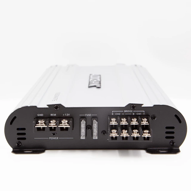 Alt view image 4 of 7 - P1604 4-Channel Car Audio Power Amplifier - 1600 Watts, Bridgeable Stereo Amplifier for Multi-Speaker Vehicle Sound Systems