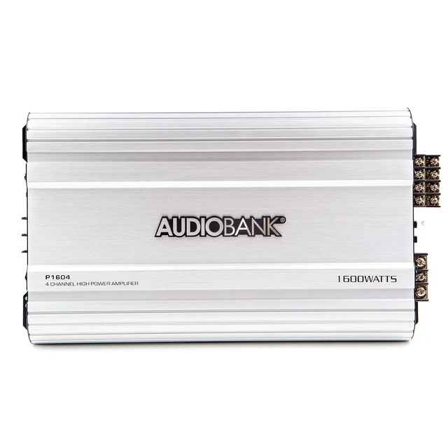 Alt view image 6 of 7 - P1604 4-Channel Car Audio Power Amplifier - 1600 Watts, Bridgeable Stereo Amplifier for Multi-Speaker Vehicle Sound Systems