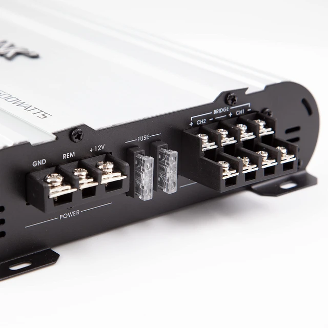 Alt view image 7 of 7 - P1604 4-Channel Car Audio Power Amplifier - 1600 Watts, Bridgeable Stereo Amplifier for Multi-Speaker Vehicle Sound Systems