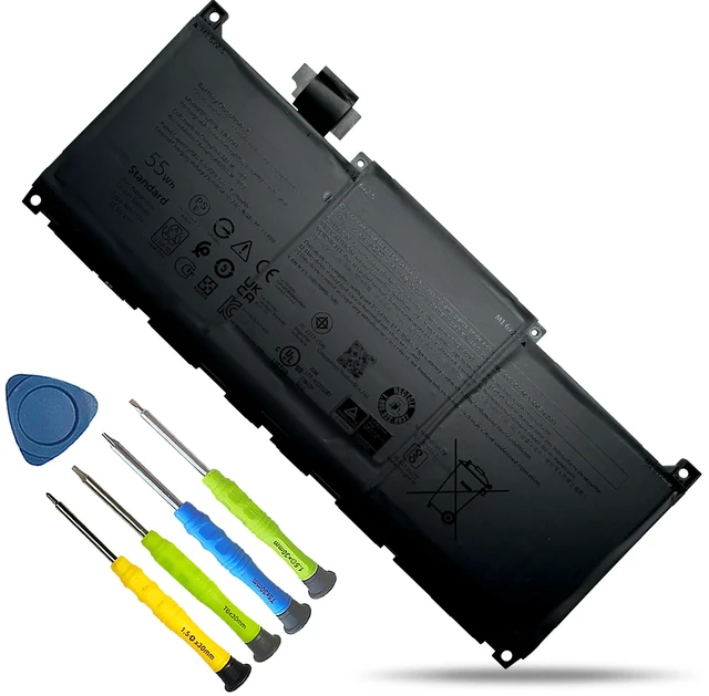Main image of MN79H Laptop Battery for Dell XPS 13 Plus 9320 P151G Series for Dell XPS 13 9340 9345 93204K XPS93207523BLKPUS XPS93207585SLVPUS Series 2FVJM J7H5M NXRKW 0NXRKW 11.55V 55Wh 4524mAh