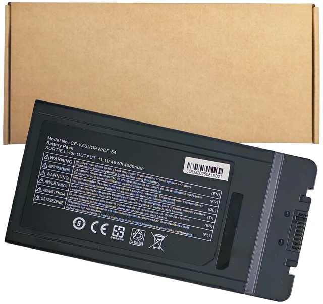 Main image of CF-54 Battery for Panasonic Toughbook CF-54 Series Compatible with CF-VZSU0PR CF-VZSU0PW CF-VZSU0GW Replaces CF-54 Mk1 Mk2 Mk3 54 Gloved Multi Touch Lite Performance