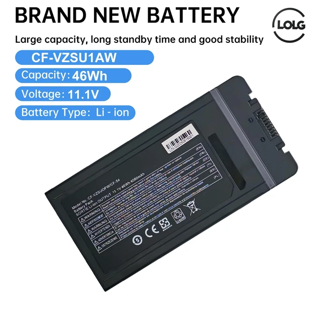 Alt view image 6 of 6 - CF-54 Battery for Panasonic Toughbook CF-54 Series Compatible with CF-VZSU0PR CF-VZSU0PW CF-VZSU0GW Replaces CF-54 Mk1 Mk2 Mk3 54 Gloved Multi Touch Lite Performance