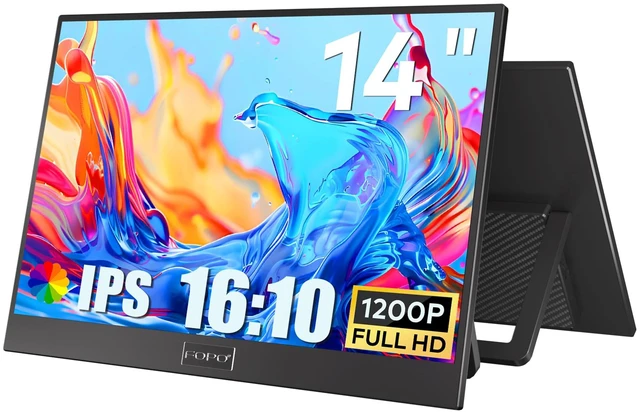 Main image of Portable Monitor 14" 1200P FHD USB-C/HDMI Laptop Monitor Travel Gaming Monitor for PC MAC Phone Xbox PS4/5 Switch