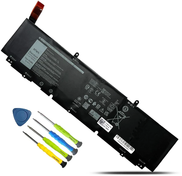 Main image of XG4K6 Laptop Battery for Dell XPS 17 9700 9710 9720 9730 Series Replacement for Dell Precision 5750 5760 5770 Series P92F P92F001 P92F002 P92F003 01RR3 F8CPG 5XJ6R KVPMY 11.4V 97Wh 8071mAh