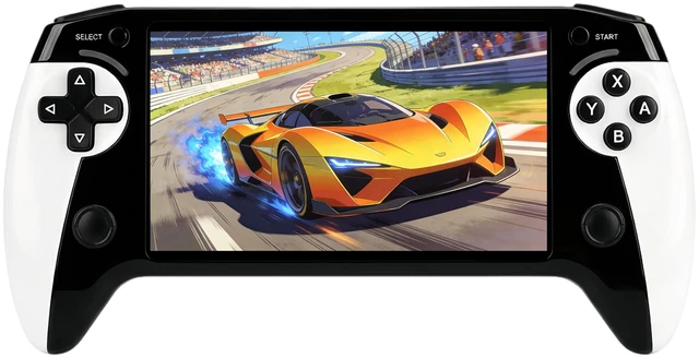 Main image of Handheld Game Console with 5.5 Inch HD Screen, Handle Grip Design, with Built-in Retro Games, TV Output, Game Save Support, Video & Music Playback, Rechargeable Lithium Battery, Ideal Gift