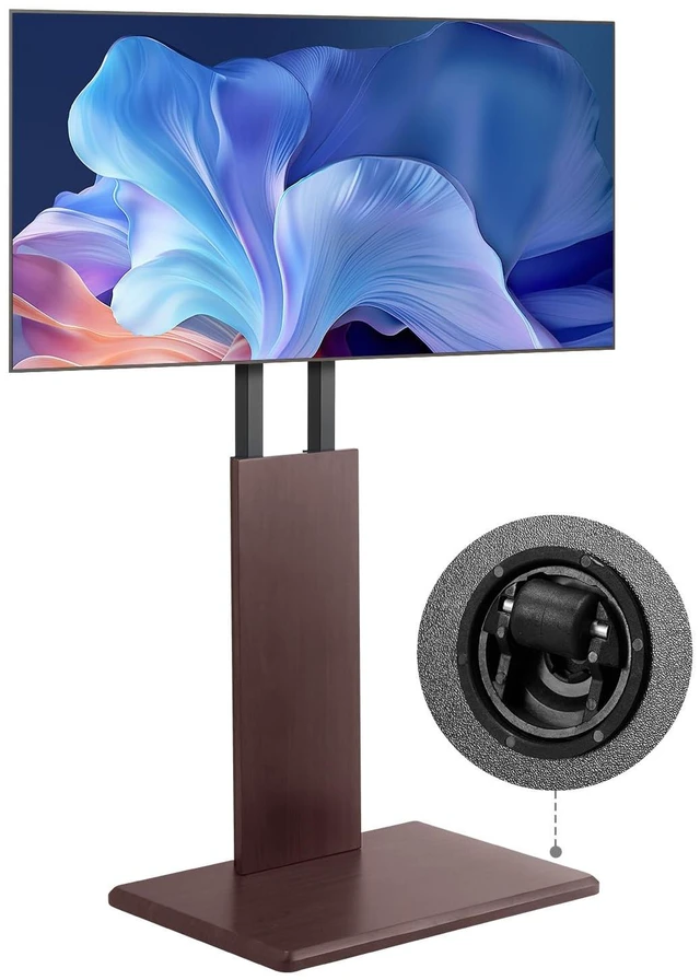 Main image of Universal TV Stand, Table Top TV Stand for 32-70 inch Screens, Swivel and Height Adjustable TV Mount Stand Holds up to 99 lbs with Power Strip, for Living Room, Bedroom, MAX VESA 600 x 400 mm