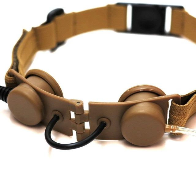 Alt view image 2 of 4 - ArmorMason Covert Military Throat Mic Headset