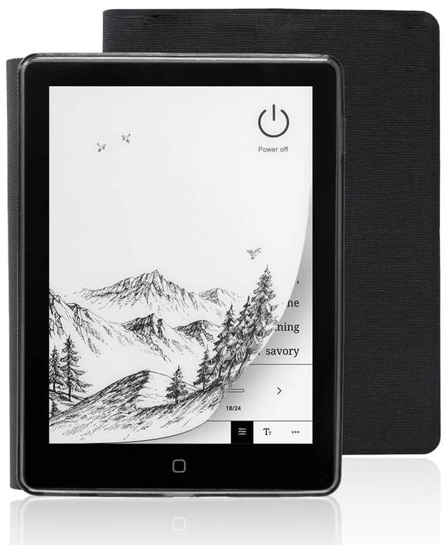 Main image of 6 Inch E-Book Reader with Large E-Ink Screen, 32GB ROM, 758 x 1024, 212DPI, Adjustable SMARTlight, Android E-Reader, Built-in Speaker, WiFi E-Ink Tablet with Cover(Black)