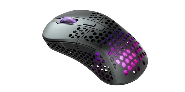 Alt view image 3 of 7 - M4 Wireless, Wireless Ultra-Light Gaming Mouse, Optimised for E-Sports, 2.4 GHz, RF RGB Lighting, Adaptable Ergonomic Right-Handed Mouse, Rechargeable, Black