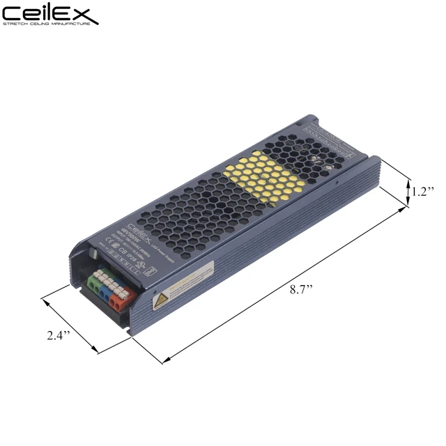 Alt view image 5 of 7 - LED Driver 48V 500W IP20 UL Listed, Transformer for LED Lights, LED Power Supply 100-130 VAC 50/60Hz
