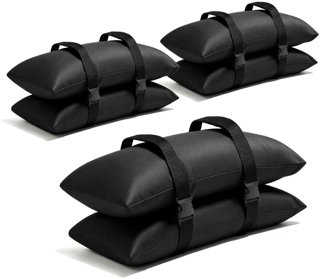 Main image of 6 Pack Sand Bags for Weight, 330 LBS Umbrella Base Weight (No Sand) Oxford Fabric Sandbag Weights to Hold Thing Down, Heavy-Duty Weight Sandbags for Patio Umbrella Base, Trampoline Accessories