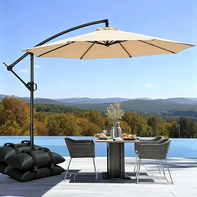 Alt view image 4 of 7 - 6 Pack Sand Bags for Weight, 330 LBS Umbrella Base Weight (No Sand) Oxford Fabric Sandbag Weights to Hold Thing Down, Heavy-Duty Weight Sandbags for Patio Umbrella Base, Trampoline Accessories