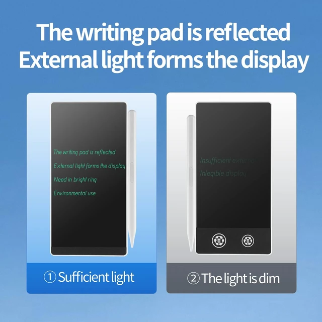 Alt view image 3 of 6 - Mini LCD Writing Tablet 2 Sides Screen Erasable Reusable 6.5inch and 6inch Electronic Drawing Pads Portable Digital Scratchpad for Adults Kids Home Office (Black)