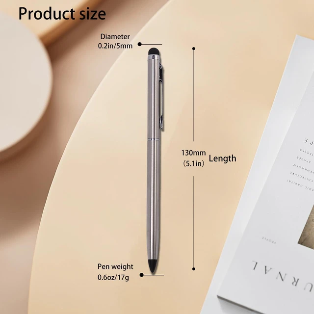 Alt view image 3 of 6 - 2pcs Replacement Stylus Drawing Pens for LCD Writing Tablet Metal Stylus Pens for 8Inch10Inch Drawing Tablet Memo Doodle Board