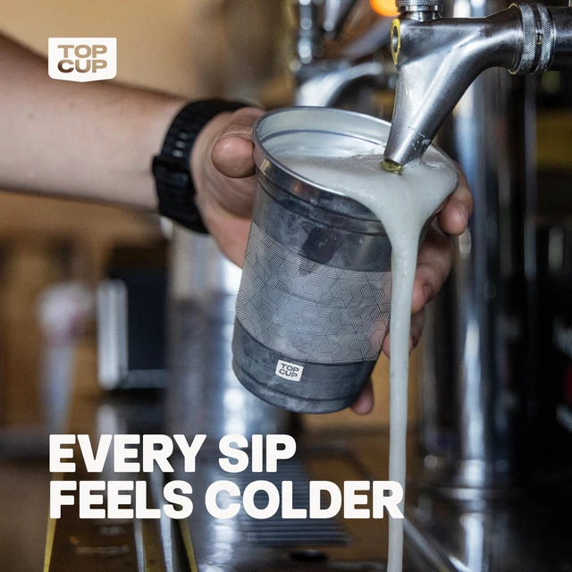 Alt view image 4 of 7 - Top Cup Aluminum Party Cups, Stealth Design, 20oz, 20 Count | Made in the USA, Colder, Durable, Reusable, Recycleable, Dishwasher Safe