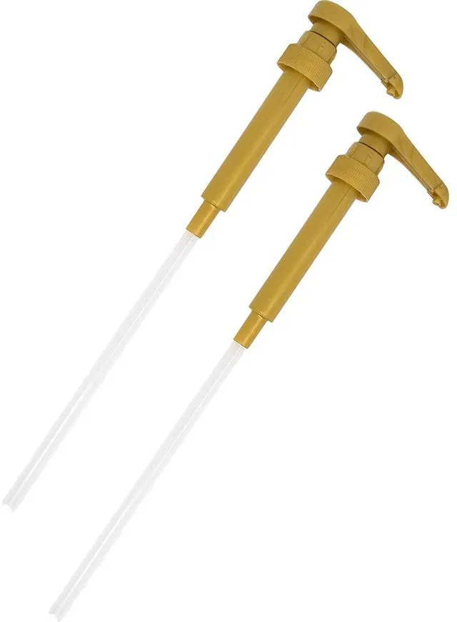 Alt view image 5 of 7 - Syrup Pump Compatible with Torani, DaVinci and Skinny (Set of 2) - fits bottles (25.4 oz-750ml) (Gold)