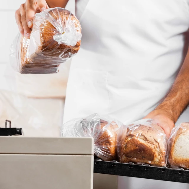 Alt view image 7 of 7 - 70 Pack Bread Bags & 100 Pack Ties, 8" x 4" x 18" Clear Bread Bags for Homemade Bread, Reusable Plastic Bread Storage Bags for Bakers, Bakery Owners