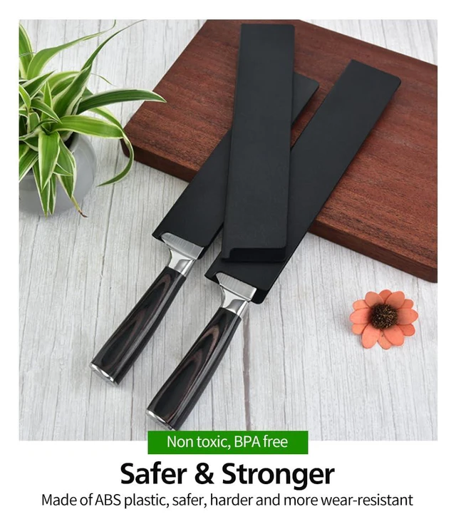 Alt view image 4 of 6 - 10pcs Universal Knife Edge Guards Set, Non-BPA Knife Sheath | Gentle on Your Blades
