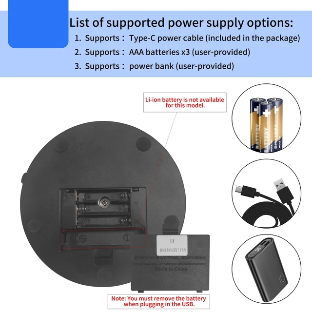 Alt view image 4 of 5 - Rotating Display Stand Easy to Switch Direction, Spinning Platform Adjustable Speed, 360 Degree Motorized Photography Turntable for Jewelry, Shoes Display and Shooting, Lazy Susan(4.53" black)