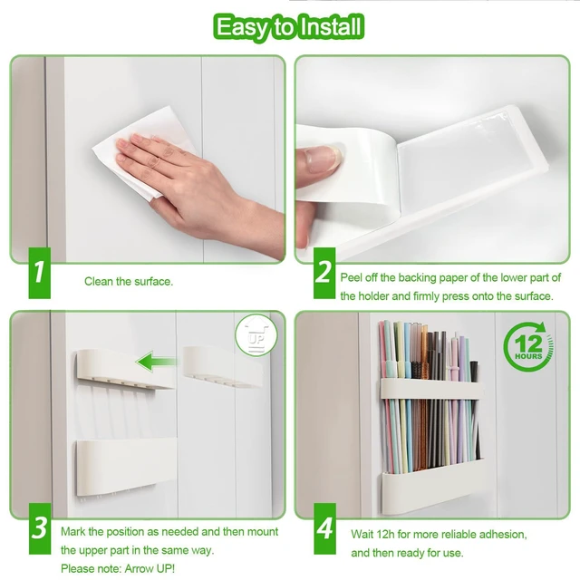 Alt view image 5 of 7 - Straw Holder for Cabinet Door, Silicone Straw Organizer for Cabinet Door, Kitchen Cabinet Organizer Reusable Straws Dispenser for Home Kitchen Accessories (White)