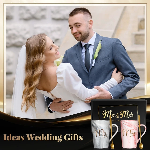 Alt view image 2 of 7 - Wedding Gifts for Couples 2026, Mr and Mrs 13.19 Oz Coffee Mugs | Christmas Gift for Couples Newlyweds Husband Wife His and Hers Couples Gift Bride to Be Bridal Shower Engagement Anniversary
