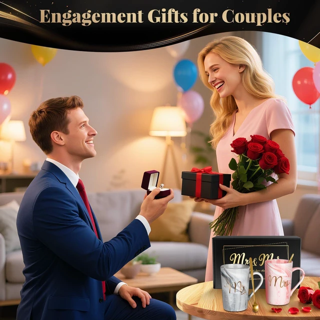 Alt view image 4 of 7 - Wedding Gifts for Couples 2026, Mr and Mrs 13.19 Oz Coffee Mugs | Christmas Gift for Couples Newlyweds Husband Wife His and Hers Couples Gift Bride to Be Bridal Shower Engagement Anniversary
