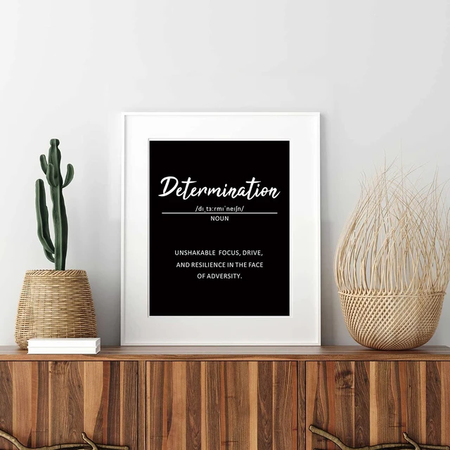 Alt view image 5 of 6 - 9 Inspirational Wall Art Prints for Classroom Office, 8x10, Unframed | Black Motivational Quote Posters, Teens Adults Decor, Affirmation Prints, College Dorm, Living Room Wall Decorations