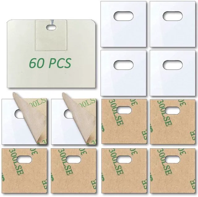 Main image of 60 PCS Vertical Blind Repair Tabs Kit Clear Fixer Verticle Blinds Snap in Replacement Slats Parts Panels