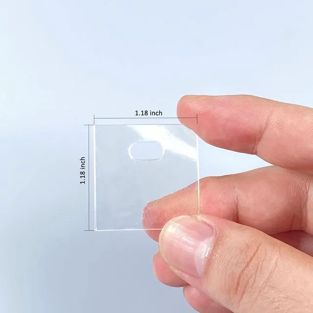 Alt view image 2 of 5 - 60 PCS Vertical Blind Repair Tabs Kit Clear Fixer Verticle Blinds Snap in Replacement Slats Parts Panels