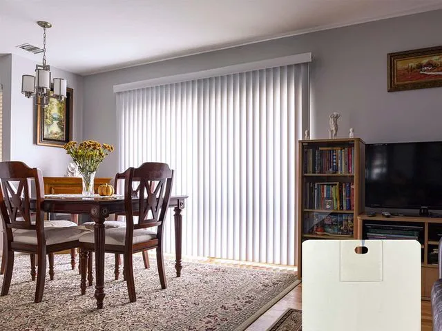 Alt view image 5 of 5 - 60 PCS Vertical Blind Repair Tabs Kit Clear Fixer Verticle Blinds Snap in Replacement Slats Parts Panels