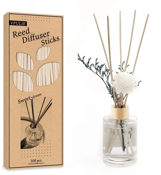 Alt view image 2 of 7 - 100PCS Reed Diffuser Sticks, Refill Replacement for Aroma Fragranc (100, Primary Color)
