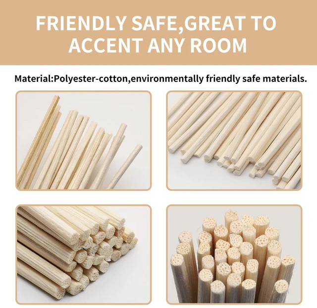 Alt view image 5 of 7 - 100PCS Reed Diffuser Sticks, Refill Replacement for Aroma Fragranc (100, Primary Color)