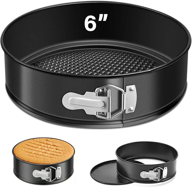 Main image of 6 Inch Springform Pan, Nonstick, Leakproof Design | Oven-Safe Up to 500°F, Removable Bottom for Easy Release, Professional Round Cheesecake Pan for Baking