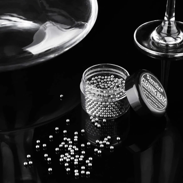 Alt view image 7 of 7 - 1000 PCS Decanter Cleaning Beads, Cleaner for Wine Decanter, Carafe and Vase, 304 Stainless Steel Cleaning balls