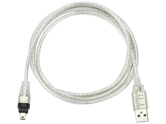 Alt view image 9 of 14 - 2 Pack Only for DCR-TRV75E DV Firewire to USB Cable USB 2.0 to Firewire IEEE 1394 4Pin iLink Cable 1.0M