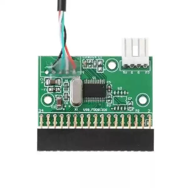 Alt view image 9 of 12 - For 1.44MB 3.5inch Floppy Drive Connector 34 PIN 34P to USB Cable Adapter PCB Board PC USB TO FLOPPY U Disk to Floppy
