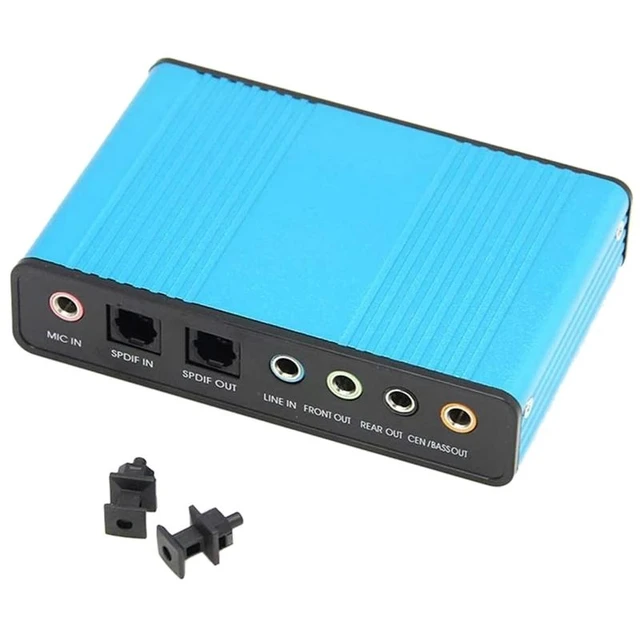 Alt view image 11 of 12 - USB 5.1 o Sound Card Optical Fiber Laptop PC Sound Card S/PDIF for HTPC Home Theatre Video Game