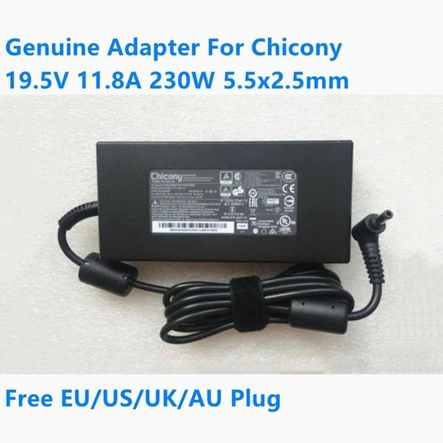 Alt view image 3 of 4 - Chicony A17-230P1A 19.5V 11.8A 230W A230A015P AC Adapter For Hasee MSI Laptop Power Supply Charger